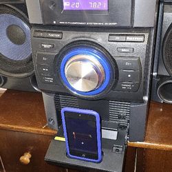 Sony MHC-EC909iP iPod HI-FI Component AM/FM CD Shelf Stereo System With 3 Speakers