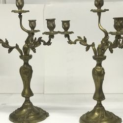 Vintage French Candelabra, Probably Bronze