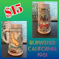 1981 Budweiser CA - Collectors' Edition Stein