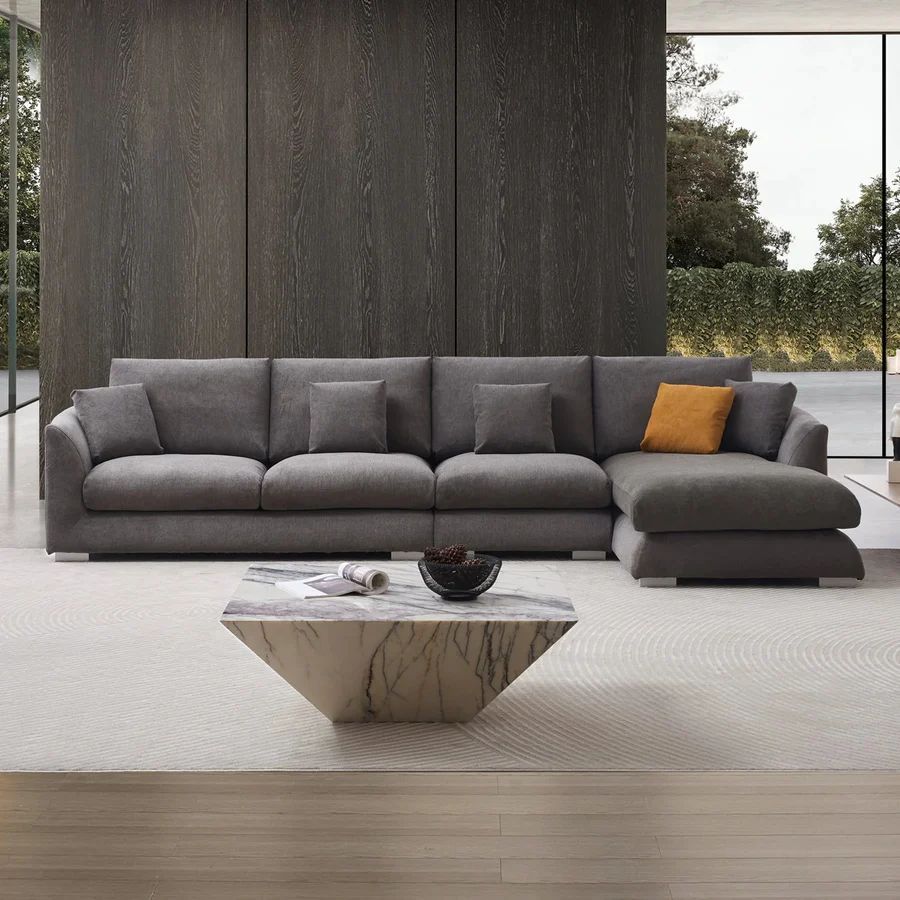 Sectional Grey Fabric, New Especial price 