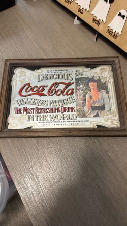 Fatigue Coca Cola Glass Mirror 