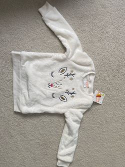Jumping Beans Toddler Fleece Reindeer Sweatshirt