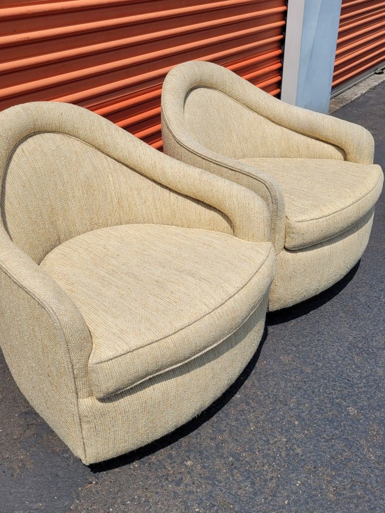 Vintage Mid Century Milo Baughman Chairs