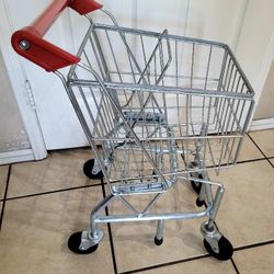 MELISSA & DOUG METAL GROCERY SHOPPING CART TOY