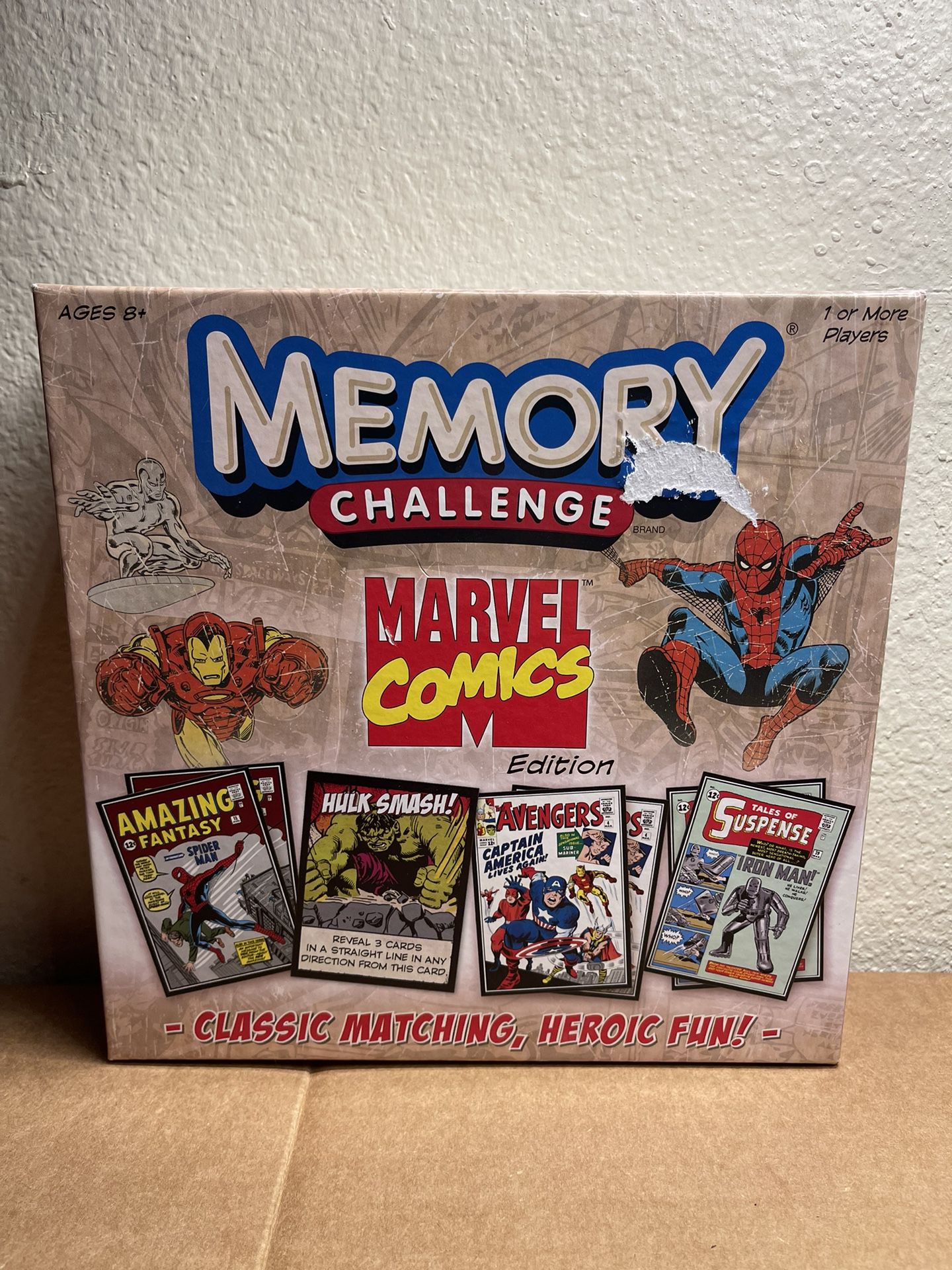 Memory Challenge Marvel Comics Edition Matching Game Complete, USAopoly