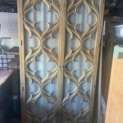 Armoire High End Craftsmanship.  Wood. Tall. Spacious. Adjustable Shelving.  Wardrobe. Closet. Storage. dresser. Swing Doors. 