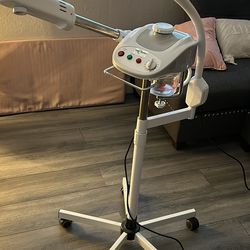 Top Spa Supply Facial Ozone Steamer & 5 Diopter Magnifying Lamp 