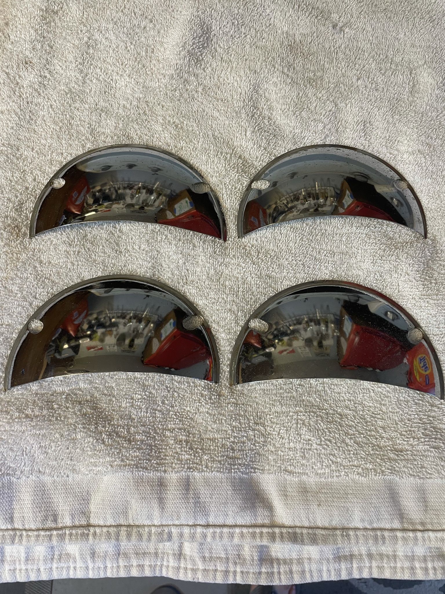 Chrome Half Moon Headlight Covers