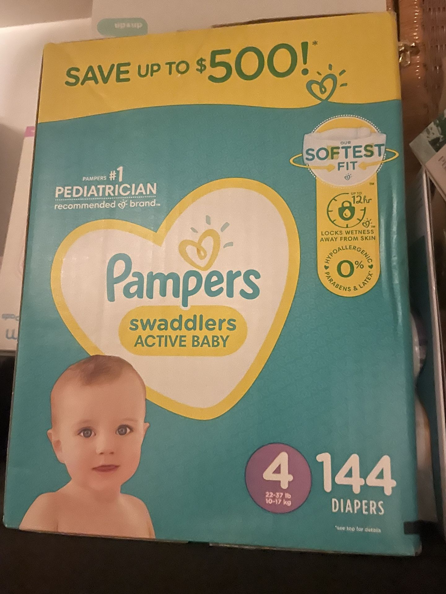 Pampers Diapers New Unopened Size 4
