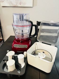 Red Kitchen Aid Large Food Processor