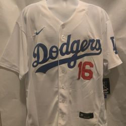 New Men's Dodgers Will Smith White Jerseys Stitched