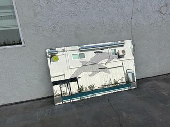 Large Vintage Dolphin Mirror