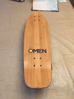 Omen Mandela Surfcraft 29" Cruiser Skateboard Complete Mandela Cruiser Deck with 7-Ply Bamboo Hybrid Construction
