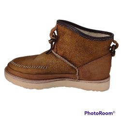 UGG Campfire Bomber Pull-On Boot Chestnut 1020406 Men’s Size 9 Suede lining