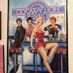 Hollywood Diner Framed Poster