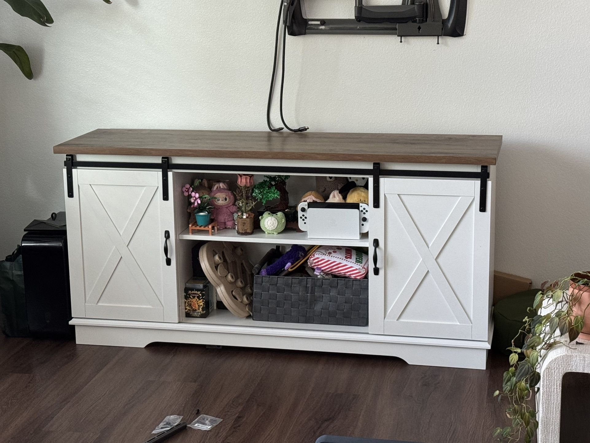 Farmhouse Coffee Bar TV Stand