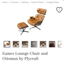 Eames Lounge Chair and Ottoman by Plycraft