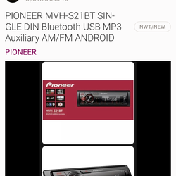 Pioneer car radio