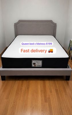Queen Bed + Mattress  💥🚛