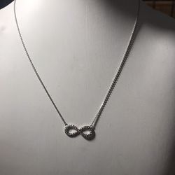 Sterling silver Infinity necklace 18 inch