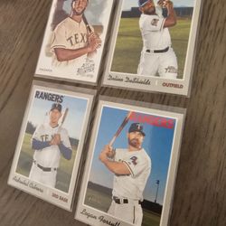 Texas Rangers Newer Baseball Cards Lot Of 19 Cards 