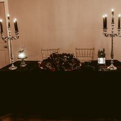 Goth/Black Wedding Decor 