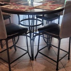 Tall table & 4 chairs