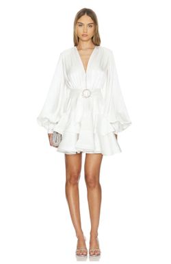 Bronx and Banco Bedouin Blanc Crystal-Embellished Mini Dress