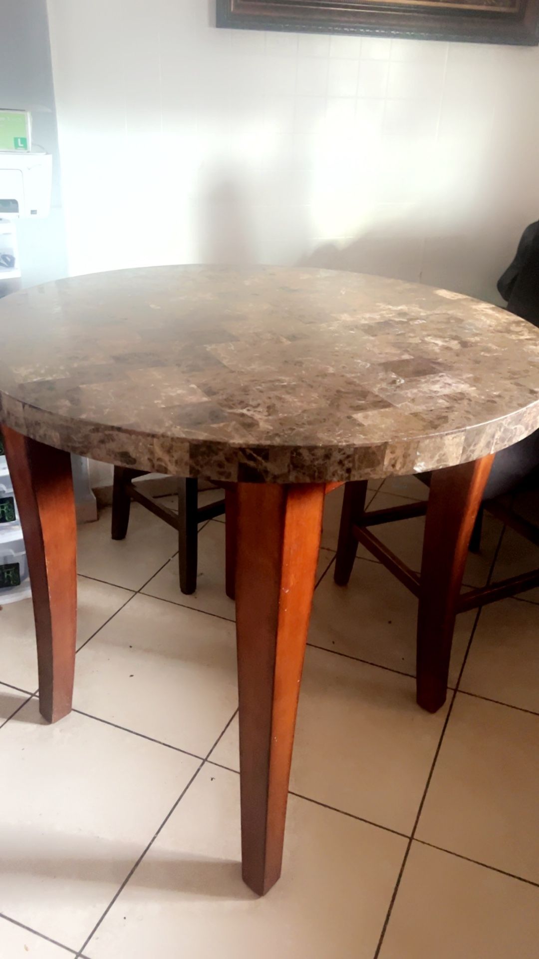 Table With two stools