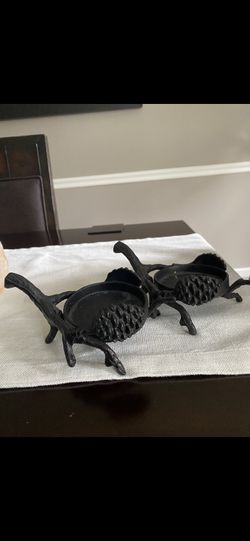 Cast Iron Candle Holders