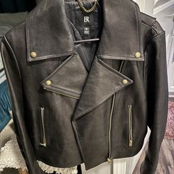 Banana Republic Genuine Lamb Leather Moto Jacket – Size M