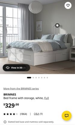 IKEA BRIMNES FULL BED
