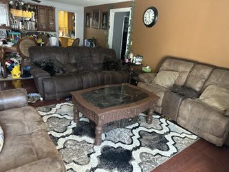 🔥 Living Room Furniture Set – Recliners, Coffee Table, Chest – Bundle or Separate!