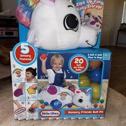 Little Tikes Sensory Unicorn Ball Pit - Brand New in Package $12