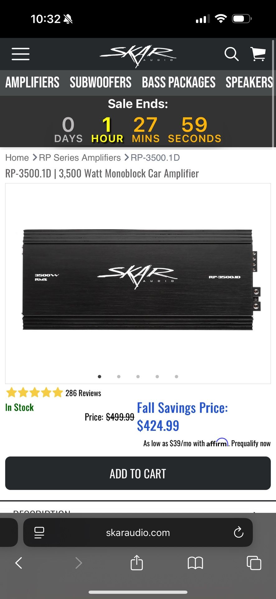 SKAR Audio AMP 3500W