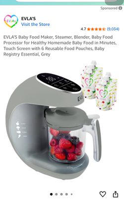 EVLA'S Baby Food Maker, Steamer, Blender, Baby Food Processor