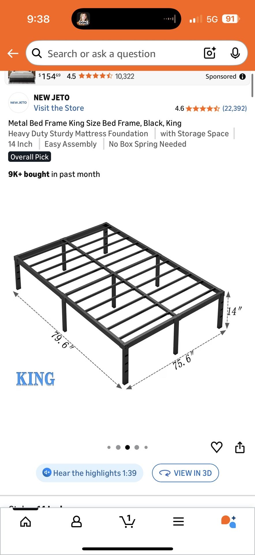 King Bed Frame