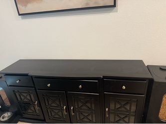 Black Wooden Sideboard