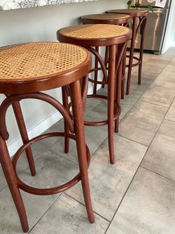 Vintage Bamboo bar stools perfect condition