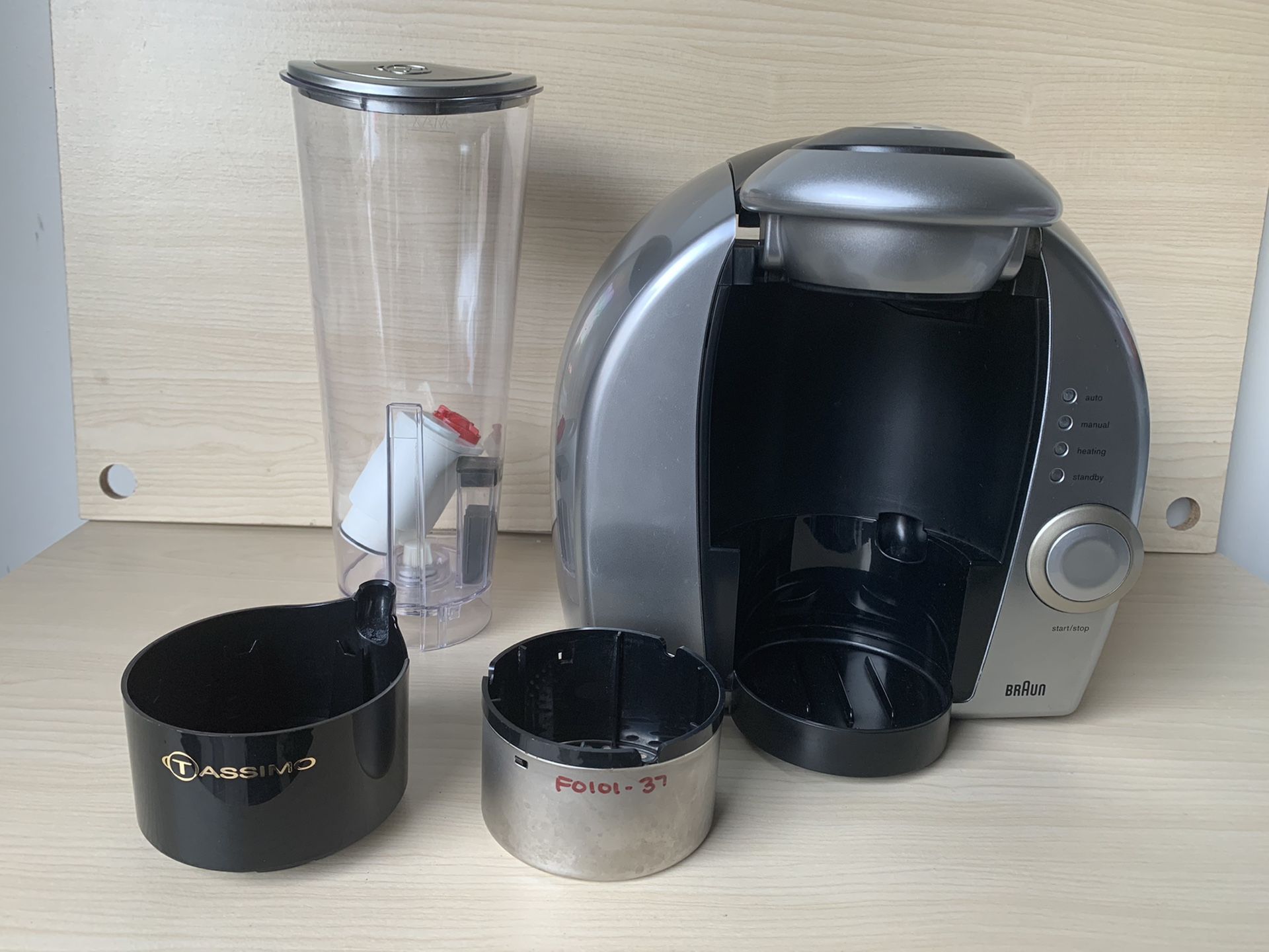 Braun Tassimo One Cup Coffee Tea Espresso Maker Model 3107 Black - Main Image