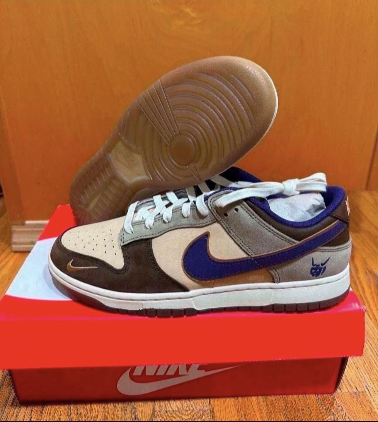 Nike Dunk Low 'Setsubun/White Onyx/Court Purple DQ5009-268 Size 10.5 Brand New