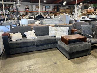 Lovesac Modular Sectional Sofa Bundle 4 Seats/ 5 Square Sides with Storage
