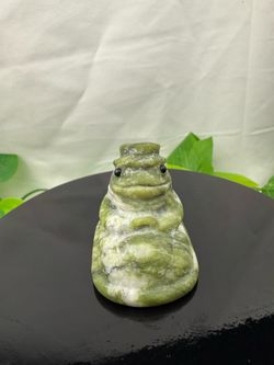 Crystal Green Jade Driving Frog