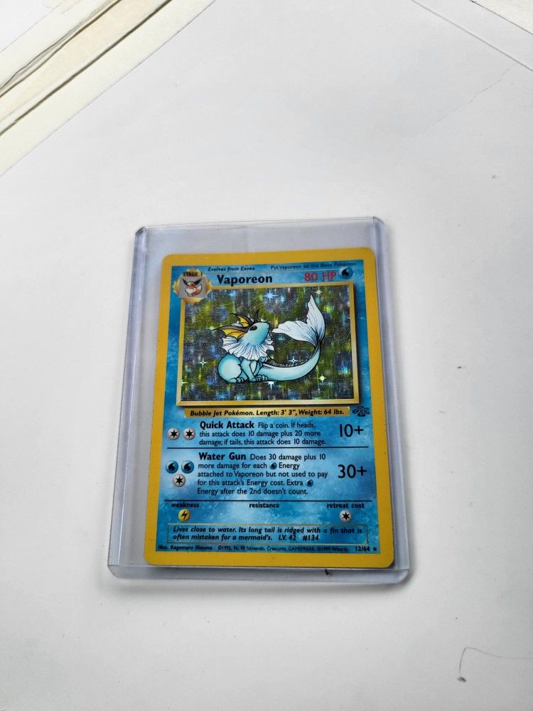 vaporeon rare card Vaporeon BRS TG02 Illustration Rare EN NM+ main image 1