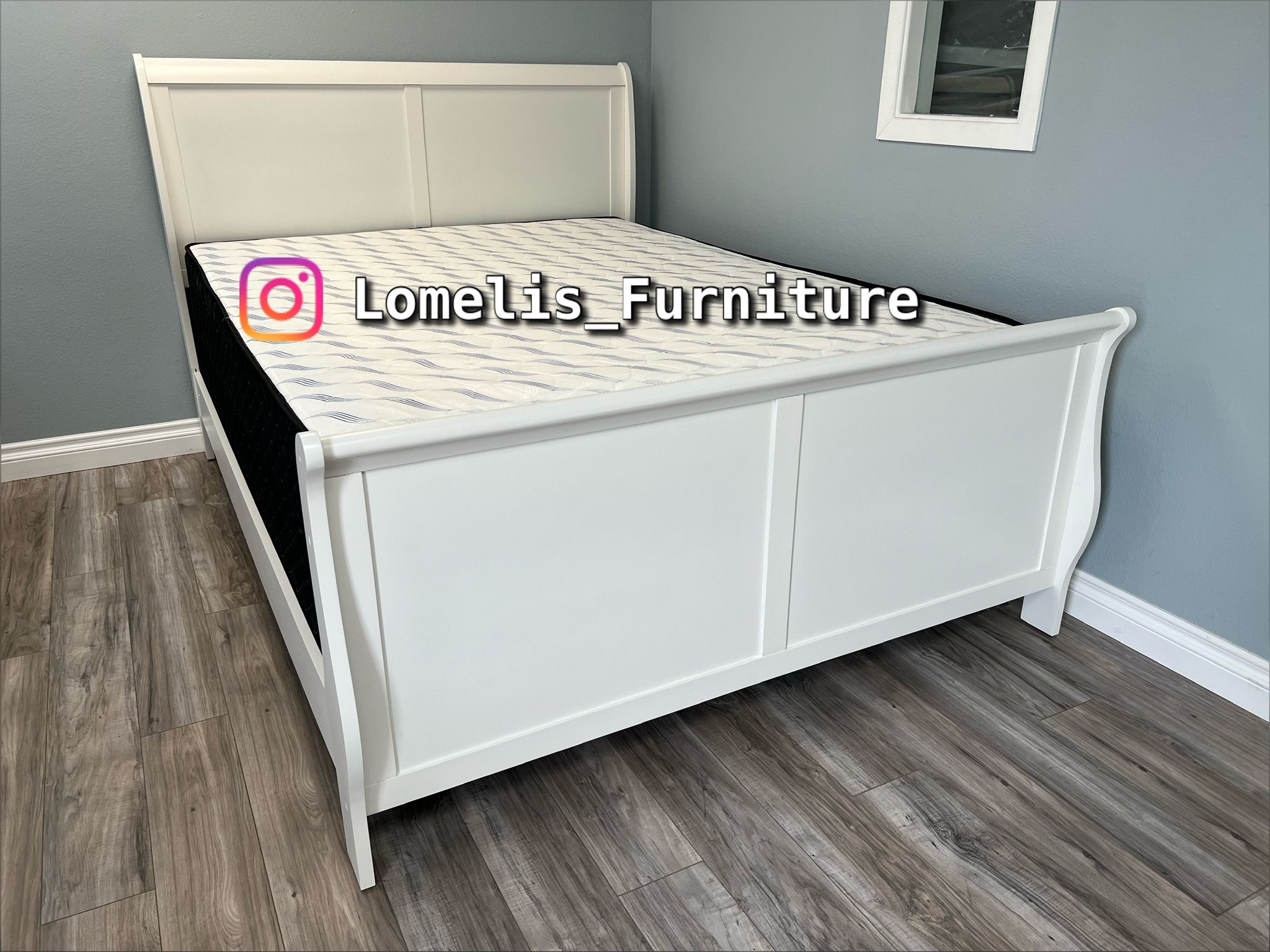 Queen Bed W. Ortho Mattress Included