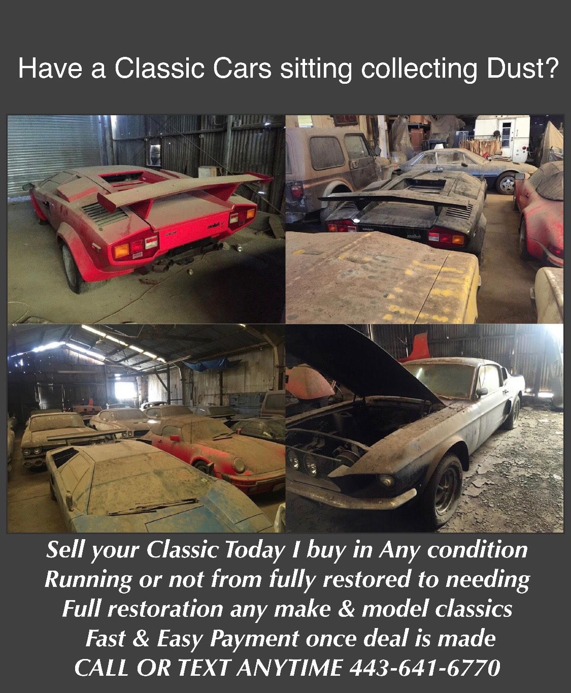 Classic Cars Wanted