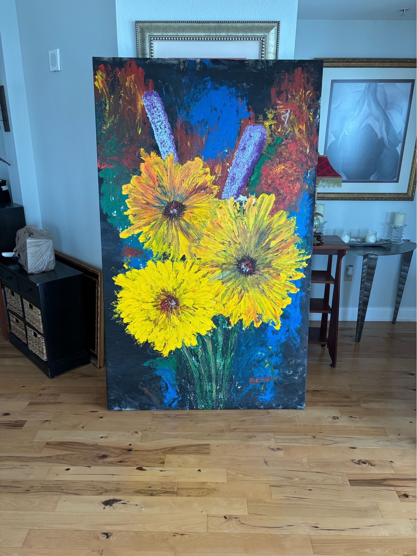 Large Sunflower Oil painting