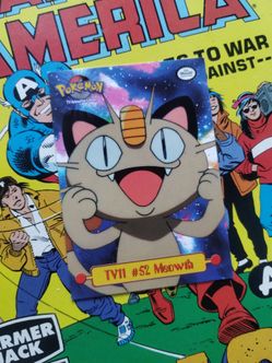 1999 Topps Pokemon TV Animation Edition Series 1 Meowth #TV11 trading card.