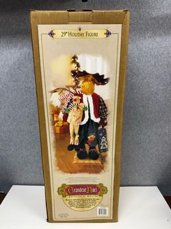 Grandeur Noel Moose 29" Holiday Figure Collector Edition Christmas Reindeer