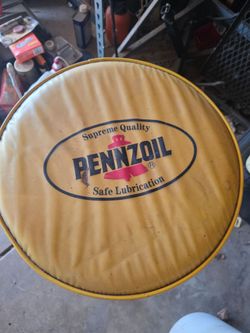 Pennzoil bar stool
